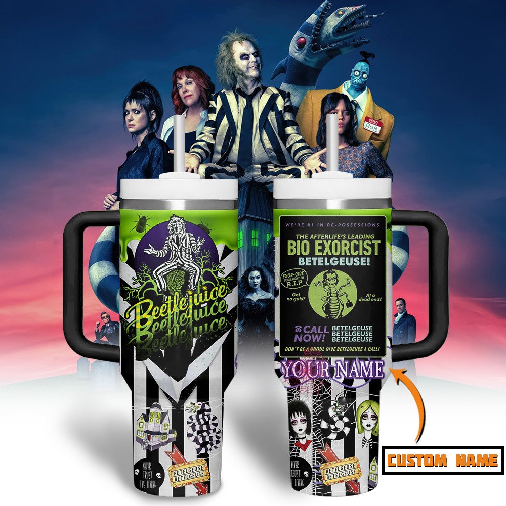 Beetlejuice Movies Custom Stanley Cup 40 oz 30 oz Tumbler With HandleTVC2301514 - Image 2