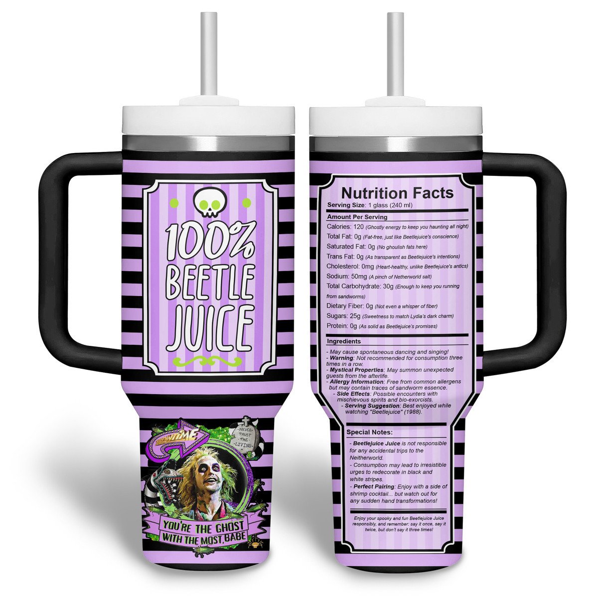 Beetlejuice Movies Custom Stanley Cup 40 oz 30 oz Tumbler With HandleTVC2301742