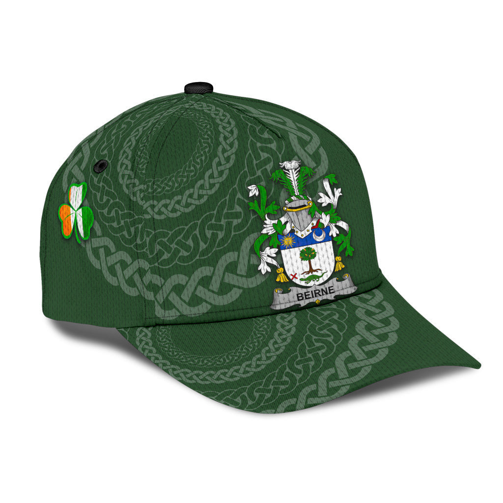 Beirne Coat Of Arms – Irish Family Crest St Patrick’s Day Hat Classic Cap Trucker Hats Custom Hats Gifts For Men & Women