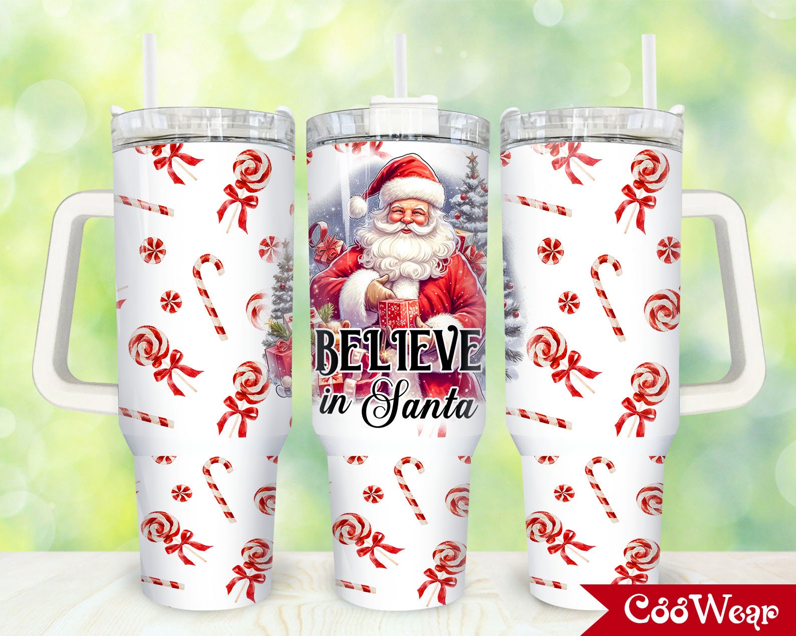 Believe In Santa Custom Stanley Cup 40 oz 30 oz Tumbler With HandleTVC2301862