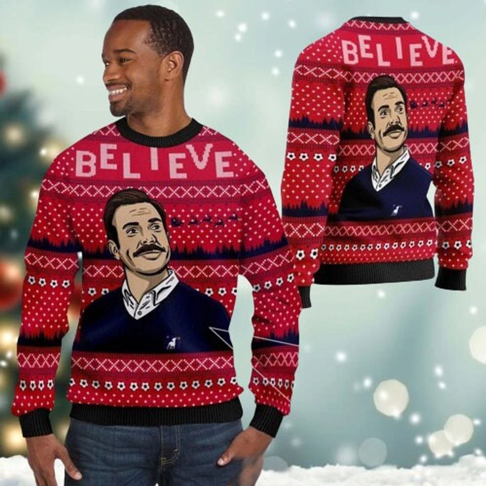 Believe Ted 3D All Over Printed T-shirt, TV Series Ugly Christmas Sweater