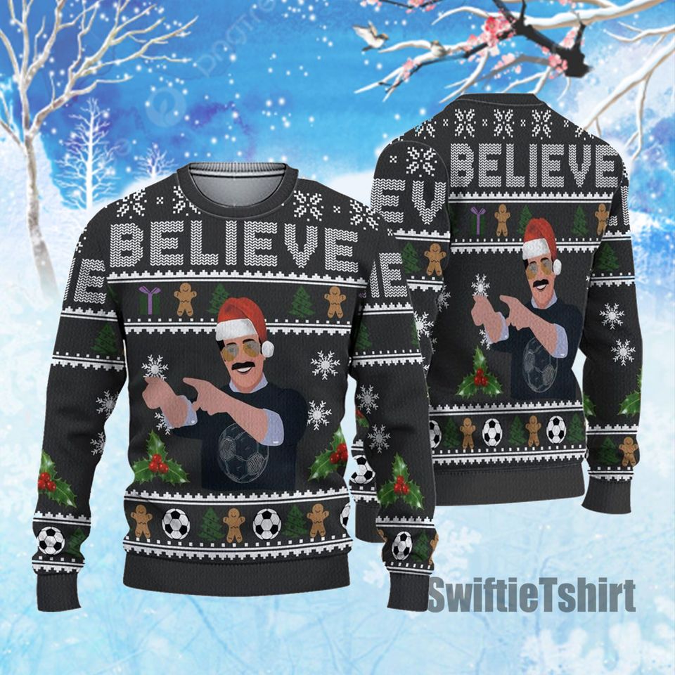 Believe Ted 3D christmas Ugly Sweater, TV Series Ugly Christmas Sweater