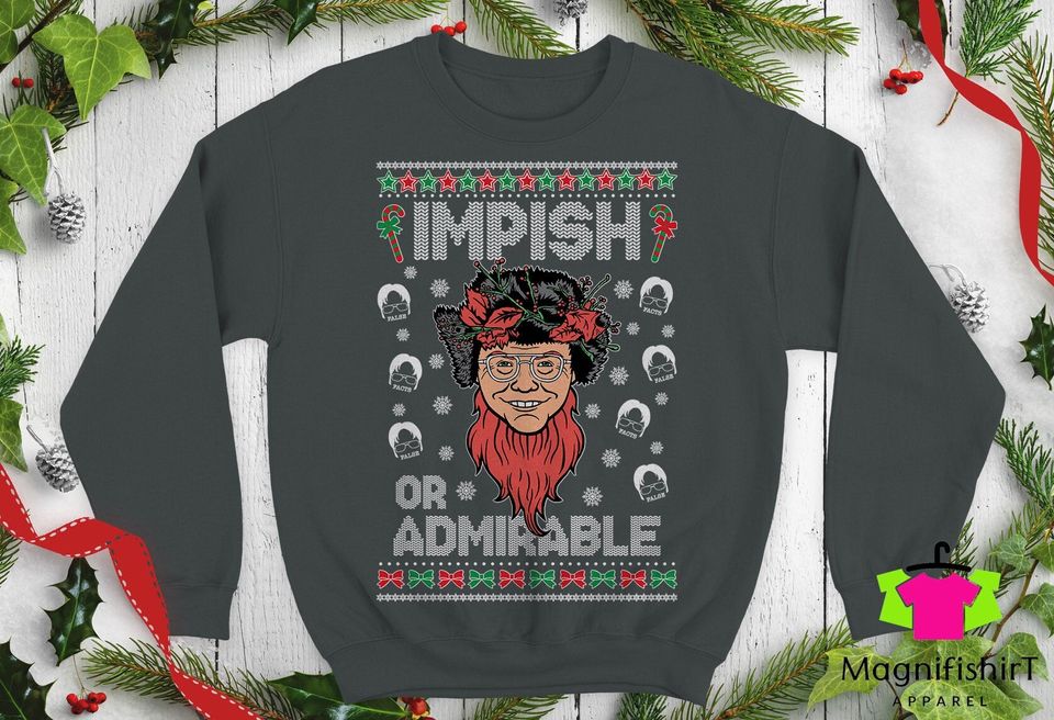 Belsnickel impish or Admirable Dwight Schrute Office Ugly this Christmas Sweater
