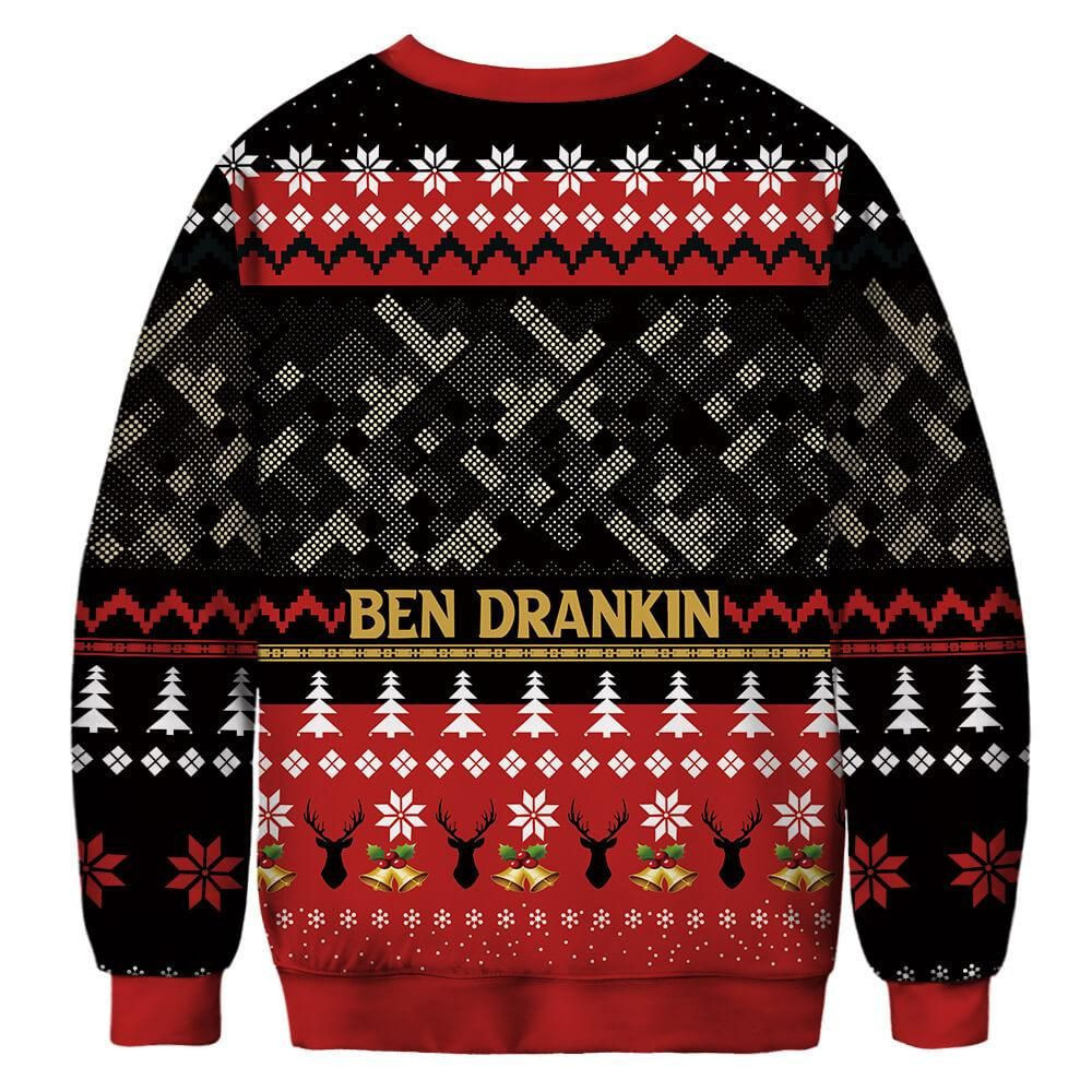 Ben Drankin For Unisex Ugly Christmas Sweater Adult 3D Funny Matching for family - Image 2