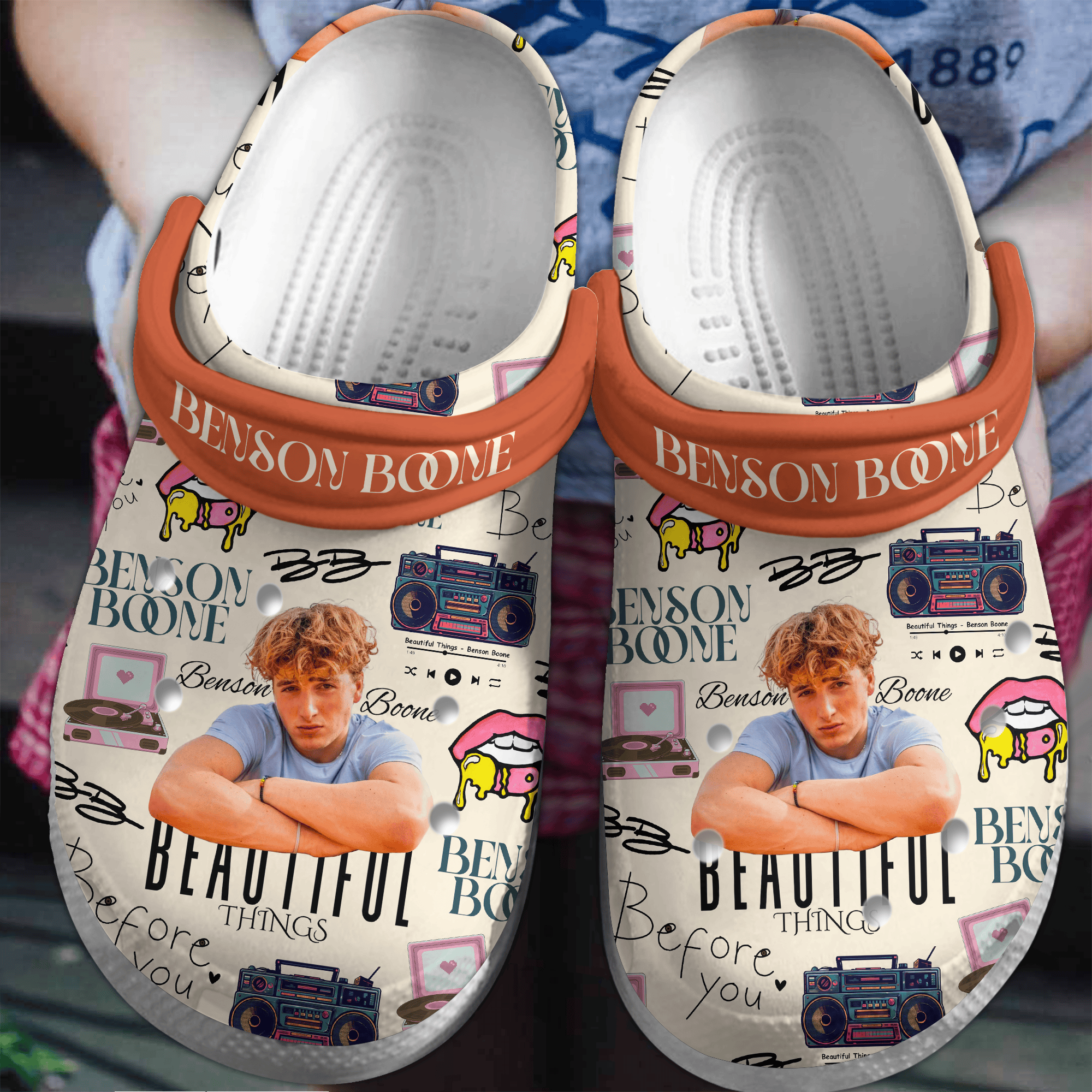 Benson Boone Music Crocs Crocband Clogs Shoes Comfortable For Men Women and Kids