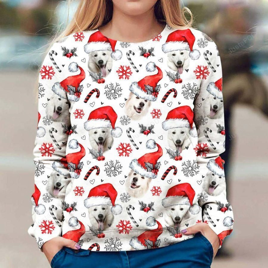 Berger Blanc Suisse Christmas Ugly Christmas Sweater Adult 3D Funny Matching for family