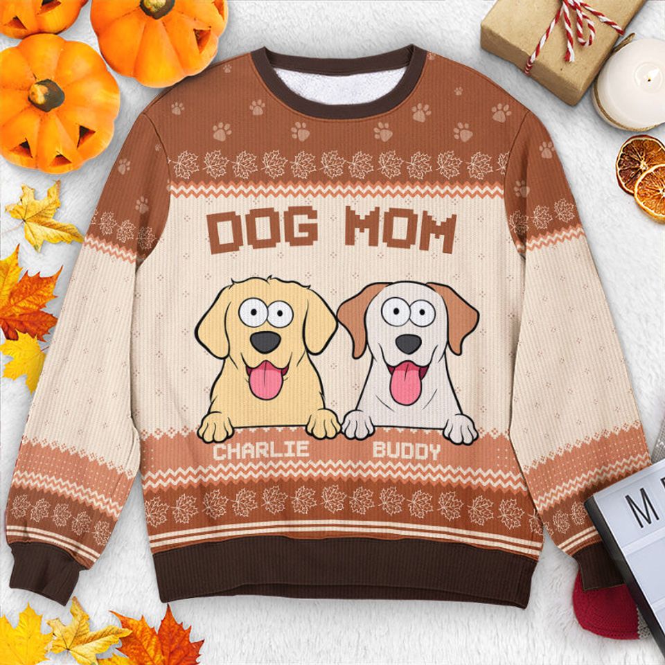 Best Cat Mom Ever - Dog & Cat Personalized Ugly Sweatshirt - Autumn Fall Gift For Pet Owners, Pet Lovers