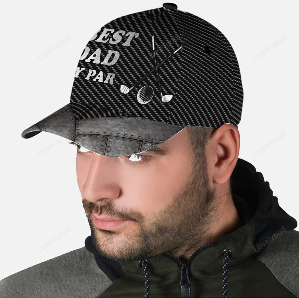 Best Dad By Par Classic Cap Hat Golf Baseball Cap Hat For Men And Women, Golf Cap Hat Trucker Hats Custom Hats Gifts For Men & Women
