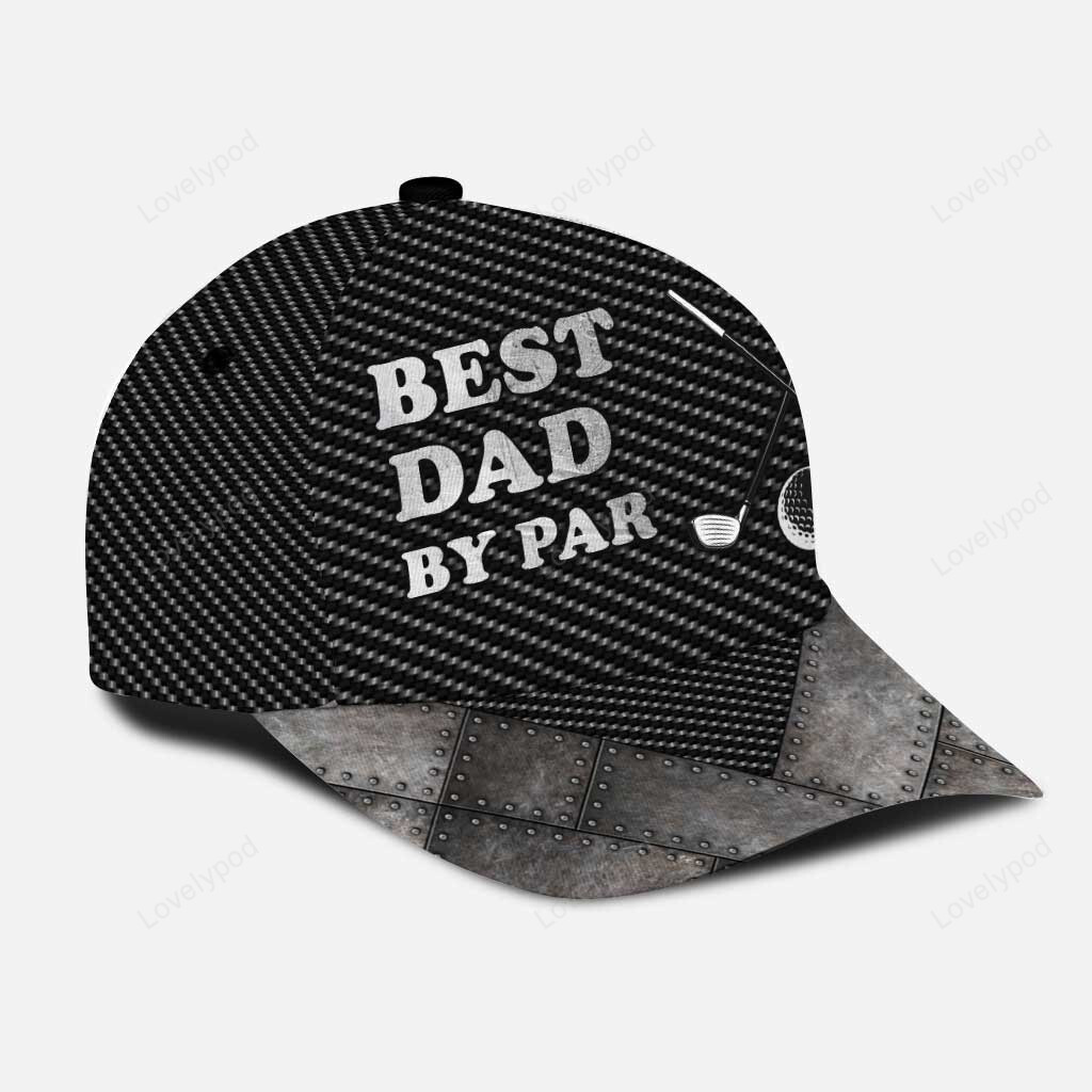Best Dad By Par Classic Cap Hat Golf Baseball Cap Hat For Men And Women, Golf Cap Hat Trucker Hats Custom Hats Gifts For Men & Women