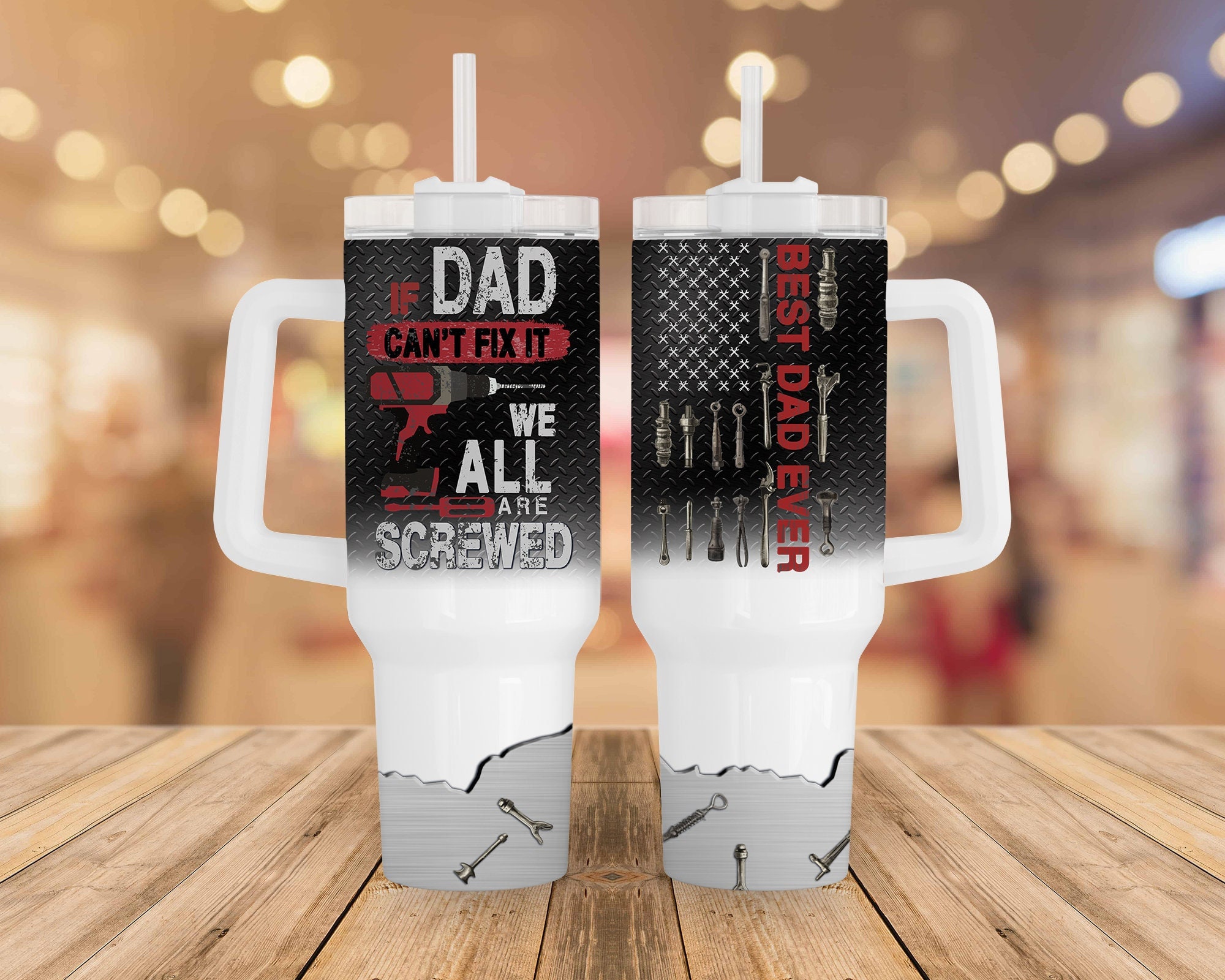 Best Dad Ever Fatherâ€™s Day Custom Stanley Cup 40 oz 30 oz Tumbler With HandleTVC2301959