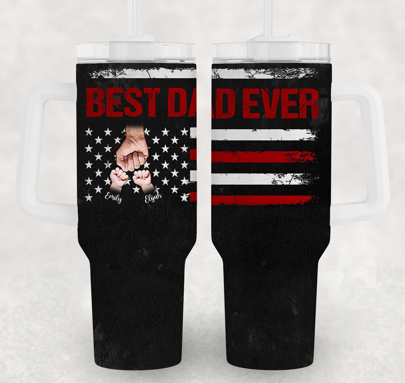 Best Dad Ever Father’s Day Custom Stanley Cup 40 oz 30 oz Tumbler With HandleTVC2301966 - Image 2