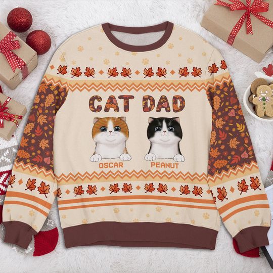 Best Dog Cat Mom - Personalized All-Over-Print Sweatshirt - Christmas Gift For Pet Owners, Pet Lovers, Dog Lovers, Cat Lovers - Image 5