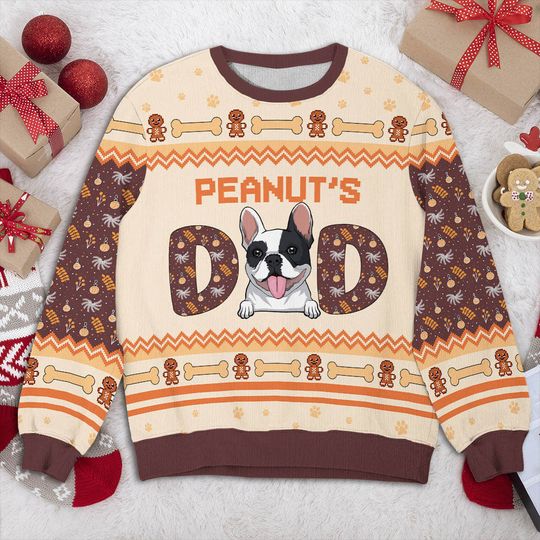 Best Dog Mom Christmas - Personalized All-Over-Print Sweatshirt - Christmas Gift For Pet Owners, Pet Lovers, Dog Lovers - Image 5