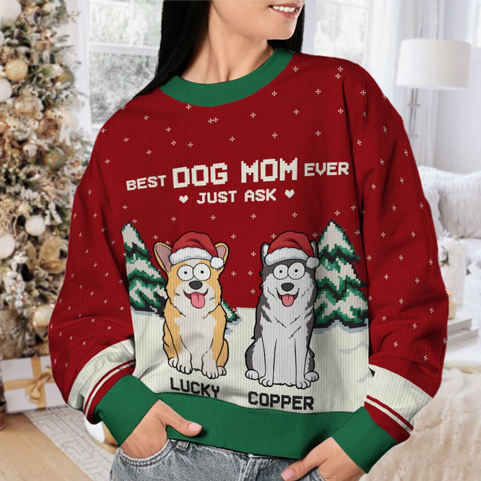 Best Dog Mom Ever - Dog Personalized Sweatshirt - Gift For Pet Owners, Pet Lovers - Image 2