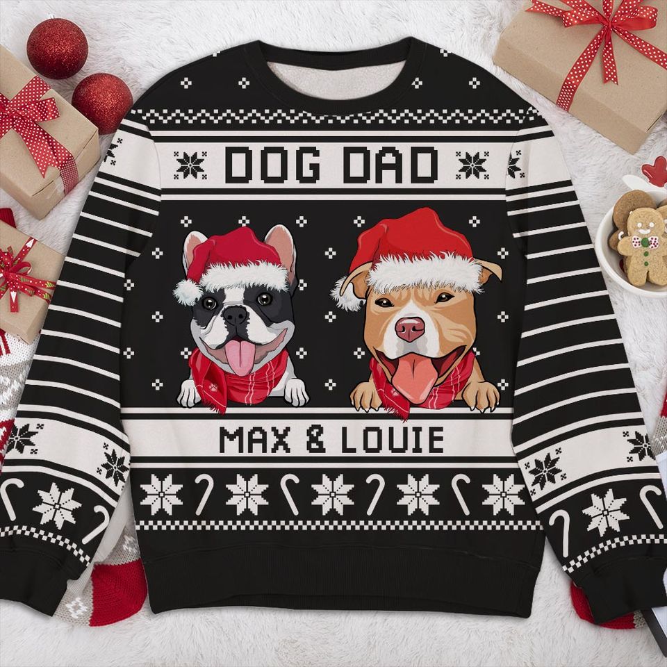 Best Dog Parents - Personalized All-Over-Print Sweatshirt - Christmas Gift For Pet Owners, Pet Lovers, Dog Lovers