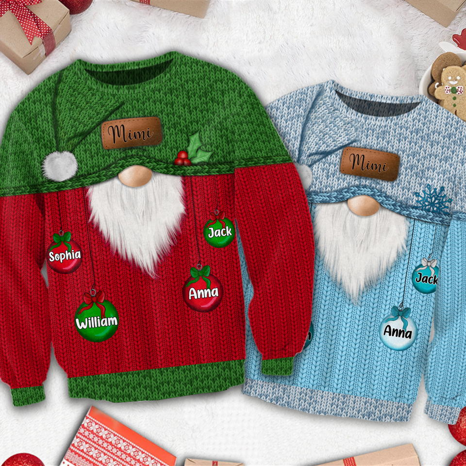 Best Grandma Ever - Personalized Grandma Ugly Sweater