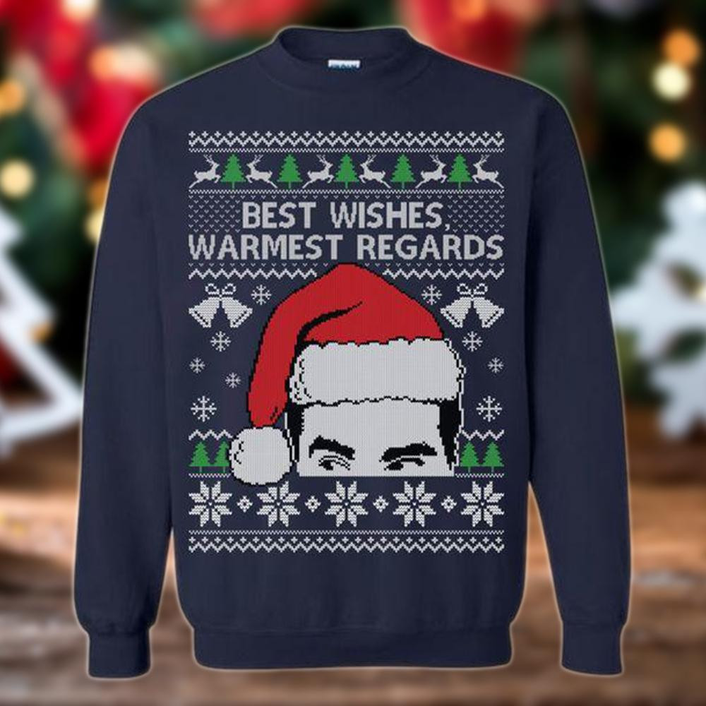Best Wishes Warmest Regards Ugly Christmas Sweater Adult 3D Funny Matching for family