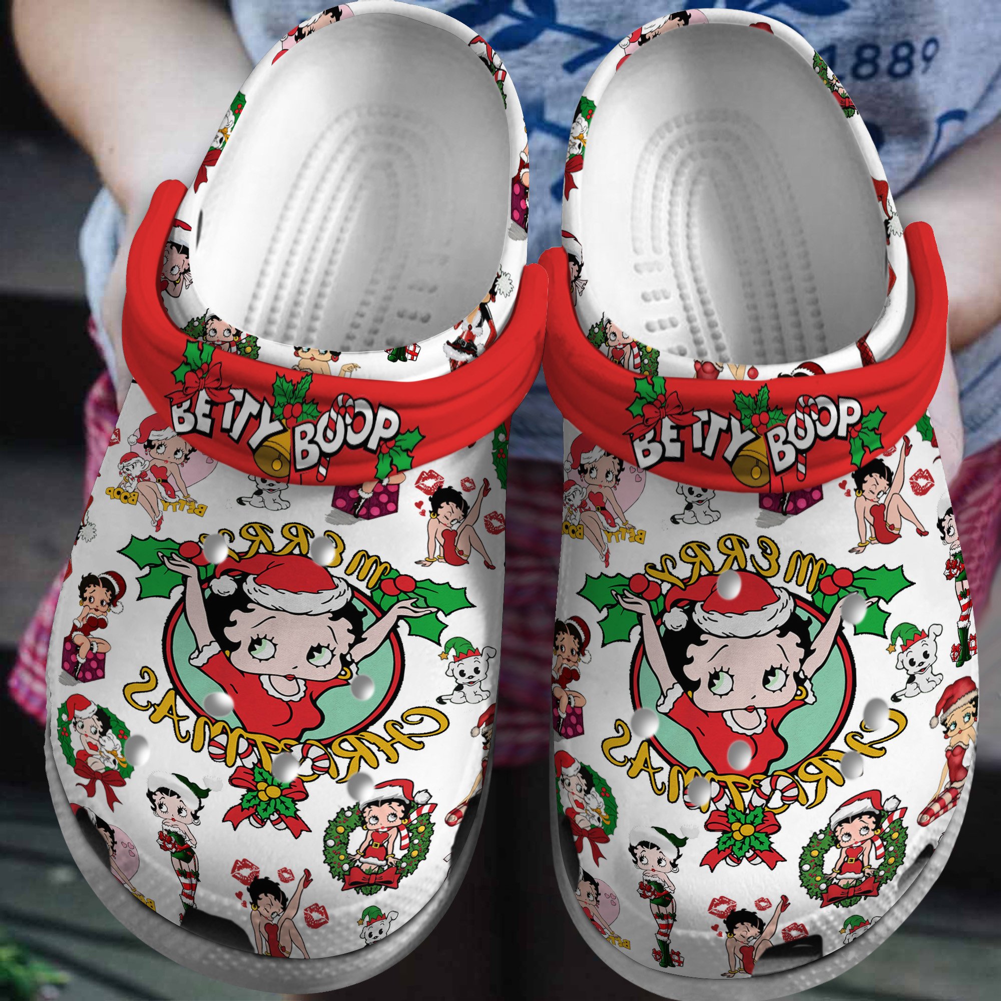 Betty Boop Cartoon Crocs Crocband Clogs Shoes Comfortable For Men Women and Kids