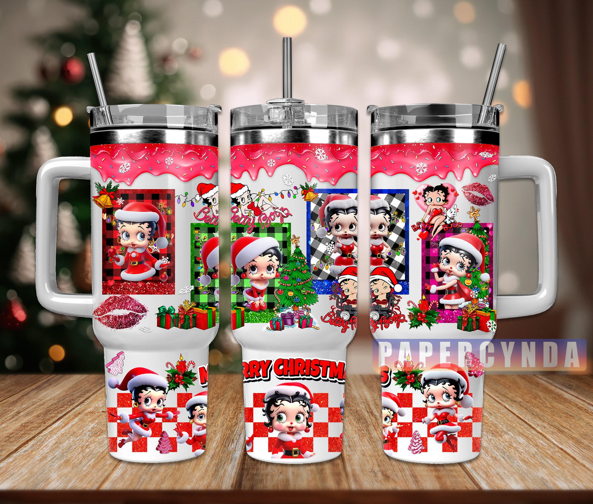 Betty Boop Christmas Custom Stanley Cup 40 oz 30 oz Tumbler With HandleTVC2301843