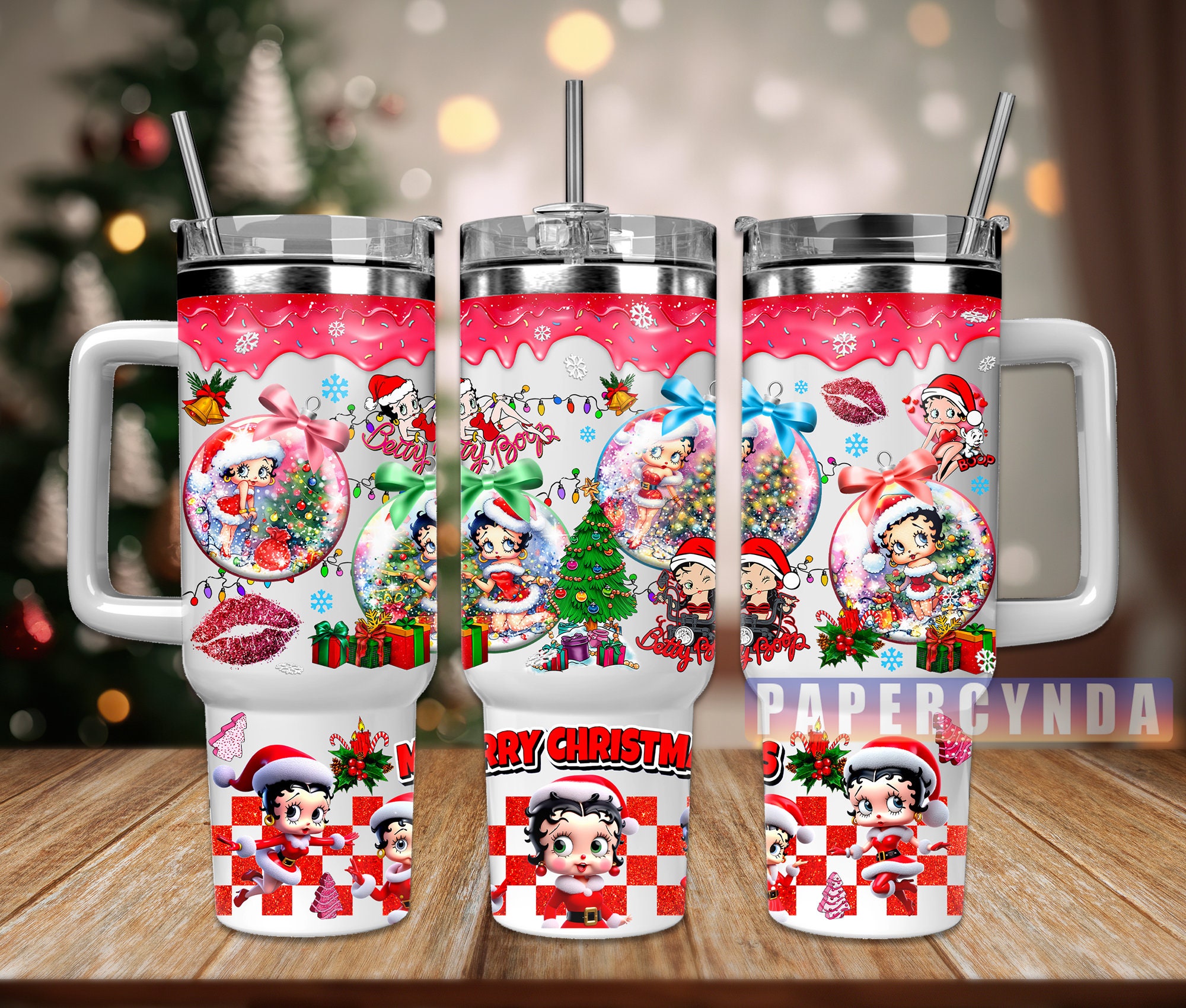 Betty Boop Christmas Custom Stanley Cup 40 oz 30 oz Tumbler With HandleTVC2301844