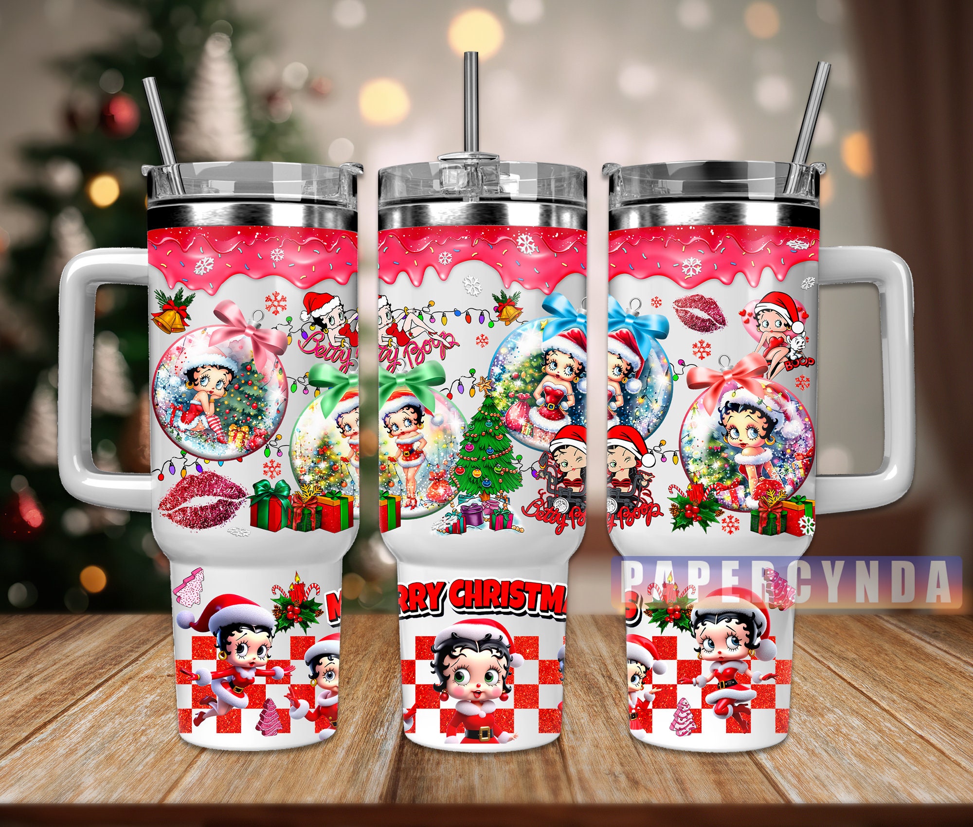 Betty Boop Christmas Custom Stanley Cup 40 oz 30 oz Tumbler With HandleTVC2301844