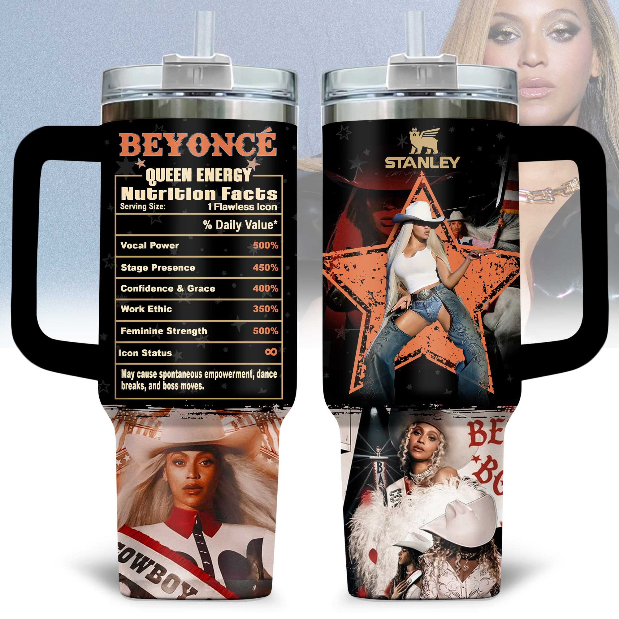 BeyoncÃ© Music Custom Stanley Cup 40 oz 30 oz Tumbler With HandleTVC230193