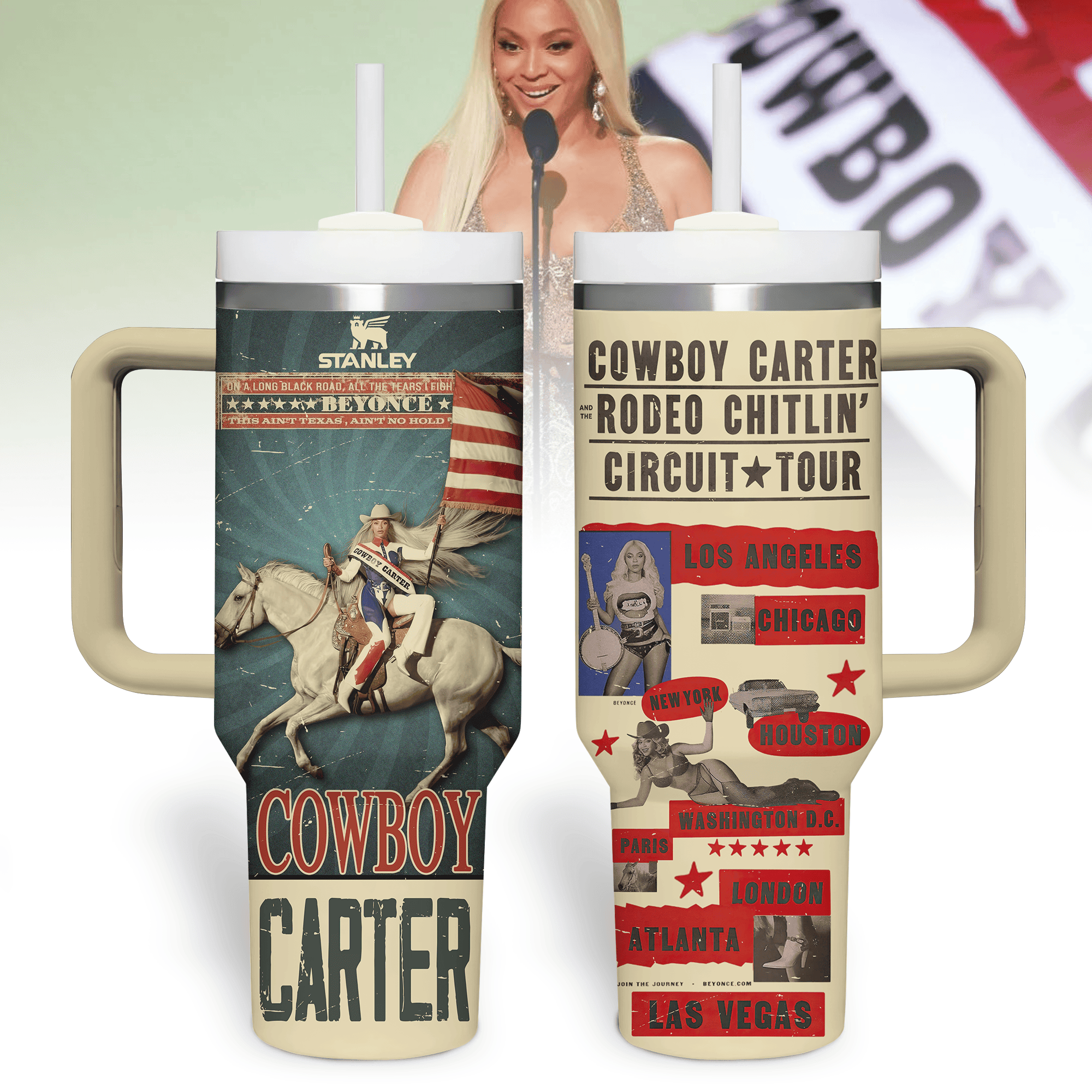 Beyonce Music Custom Stanley Cup 40 oz 30 oz Tumbler With HandleTVC2301317