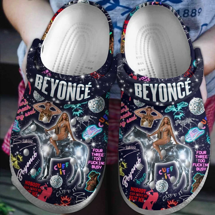 Beyonce Singer Music Crocs Crocband Clogs Shoes Comfortable For Men Women and Kids - Image 2