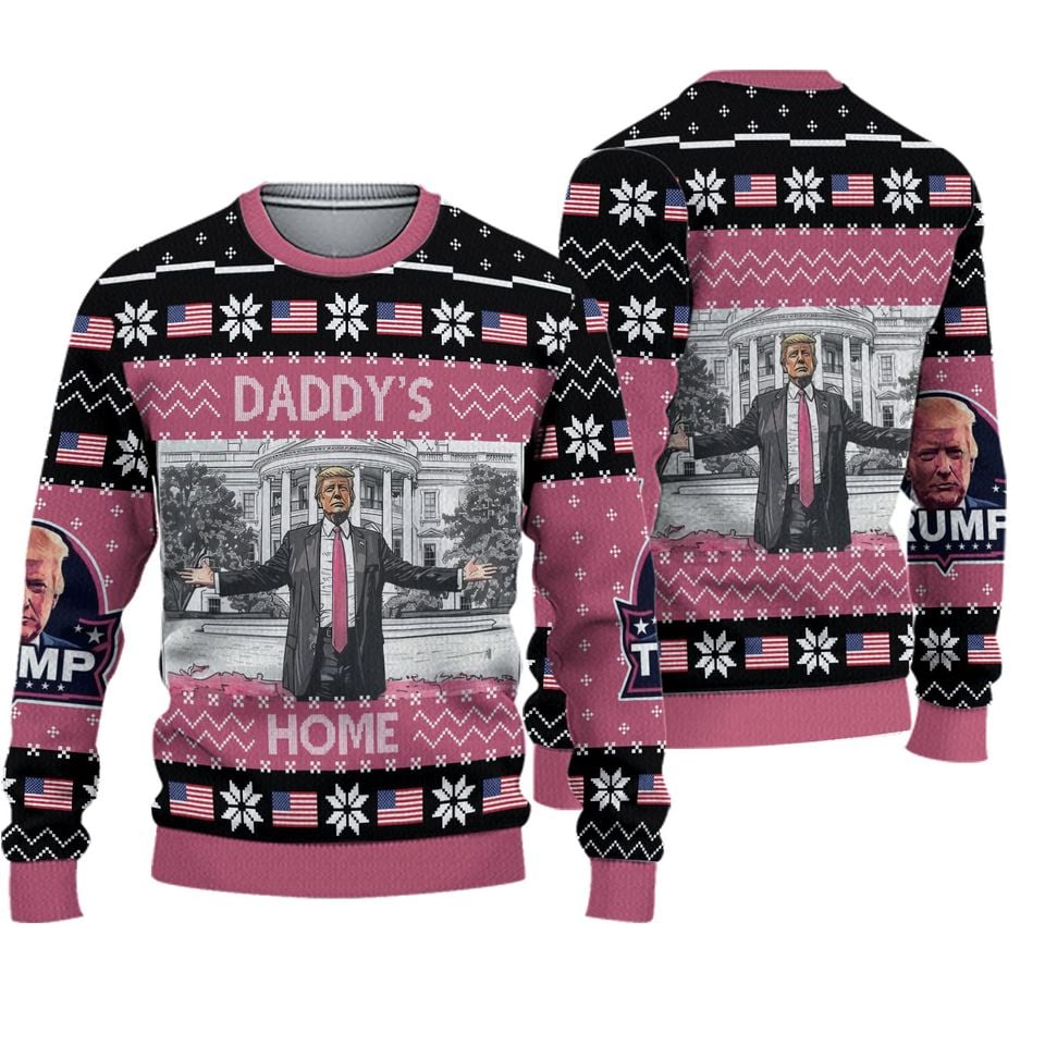 Bg Daddys Home Trump Ugly Sweater