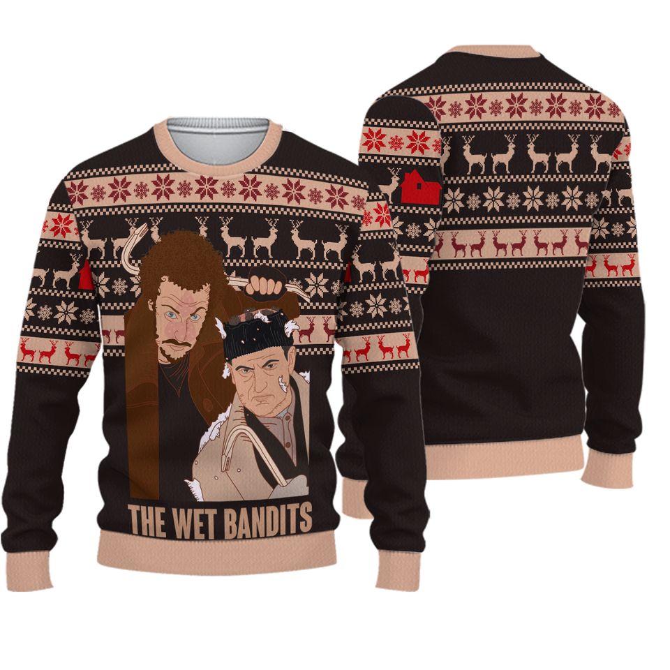 BG Home Alone The Wet Bandits Ugly Sweater