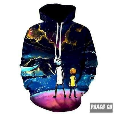 Biaolun 2019 Rick And Morty Jumper Fashion 3D All Over Print Hoodie, Zip Hoodie