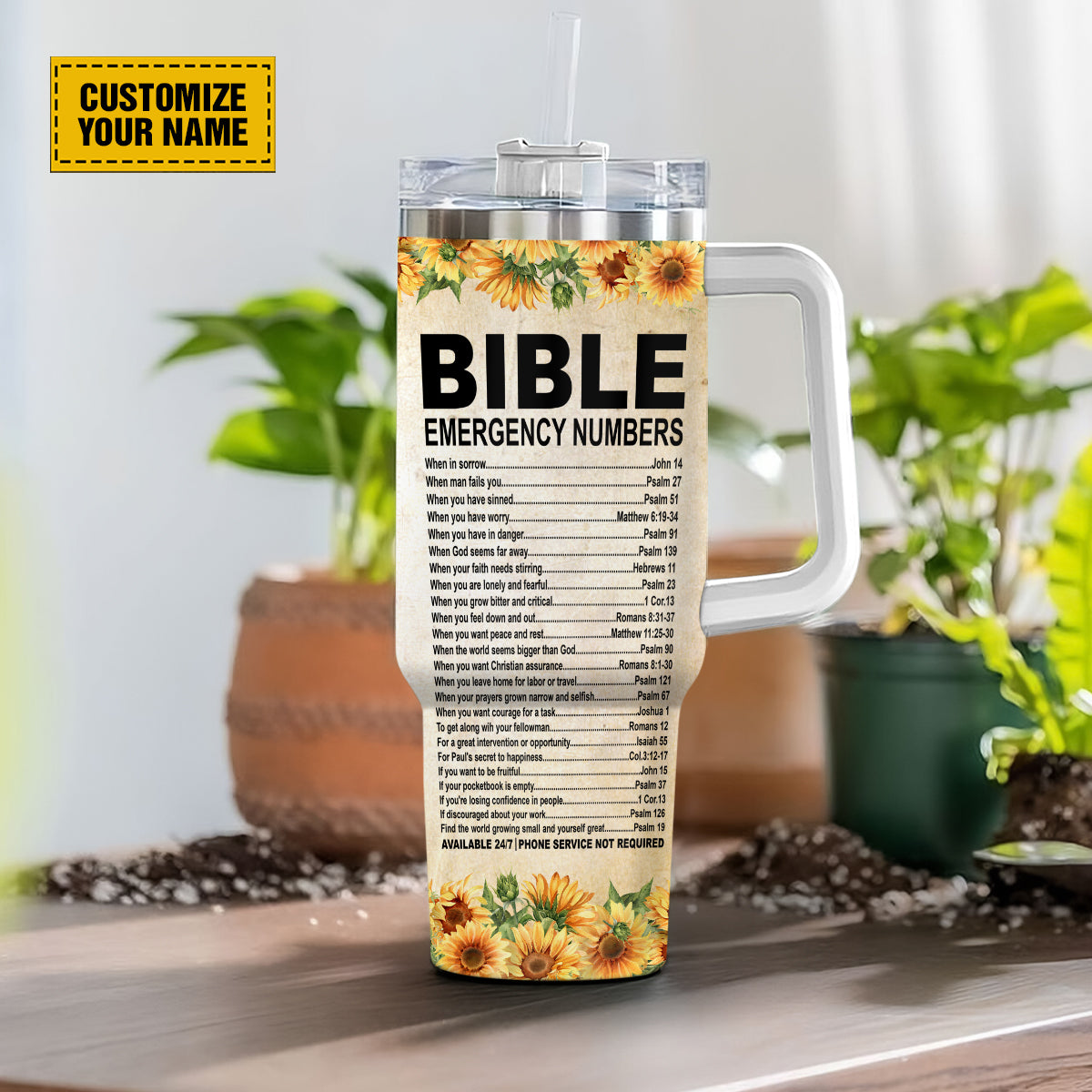 Bible Emergency God Custom Stanley Cup 40 oz 30 oz Tumbler With HandleTVC2301694 - Image 2