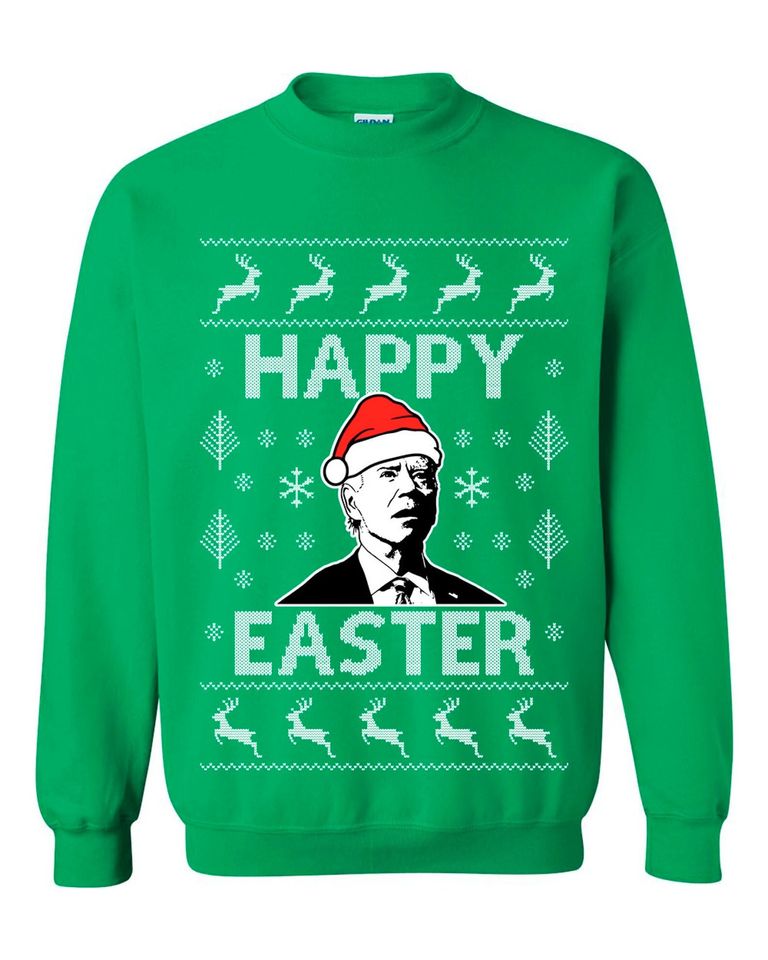 Biden Happy Easter Ugly Christmas Sweater