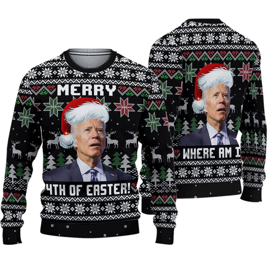 Biden President Santa Ugly Christmas Sweater