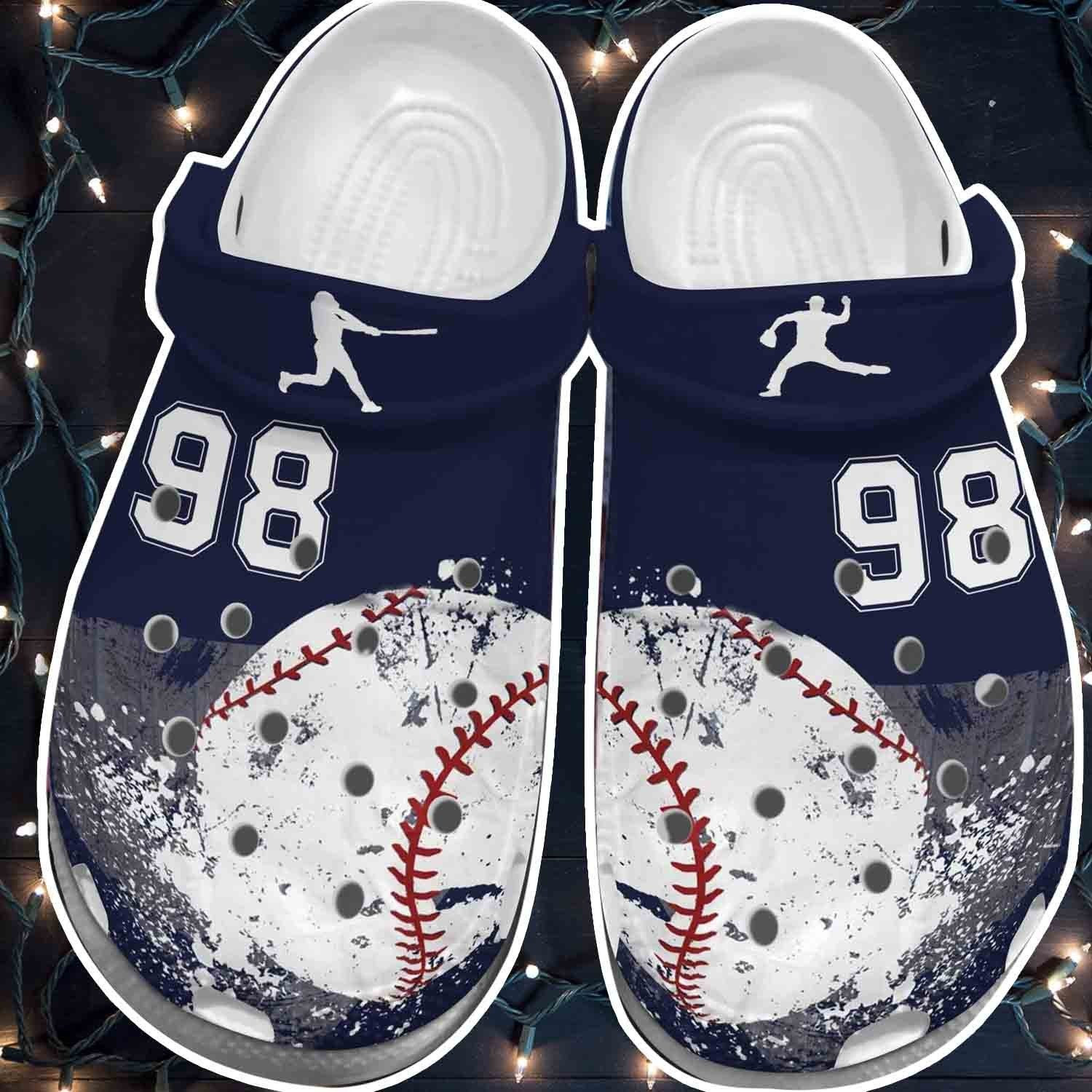Big Baseball Vector Shoes Clogs - Actions In Baseball Shoes Clogs For Men Women