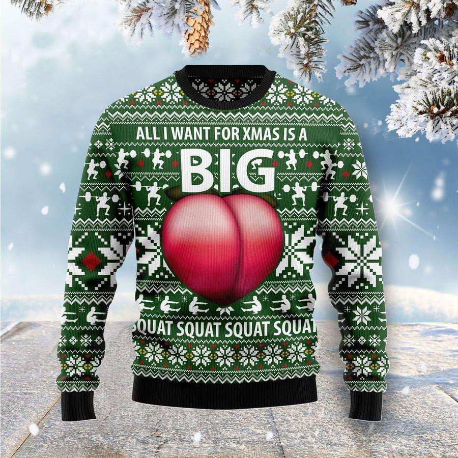 Big Booty Ugly Christmas Sweater Adult 3D Funny Matching for family