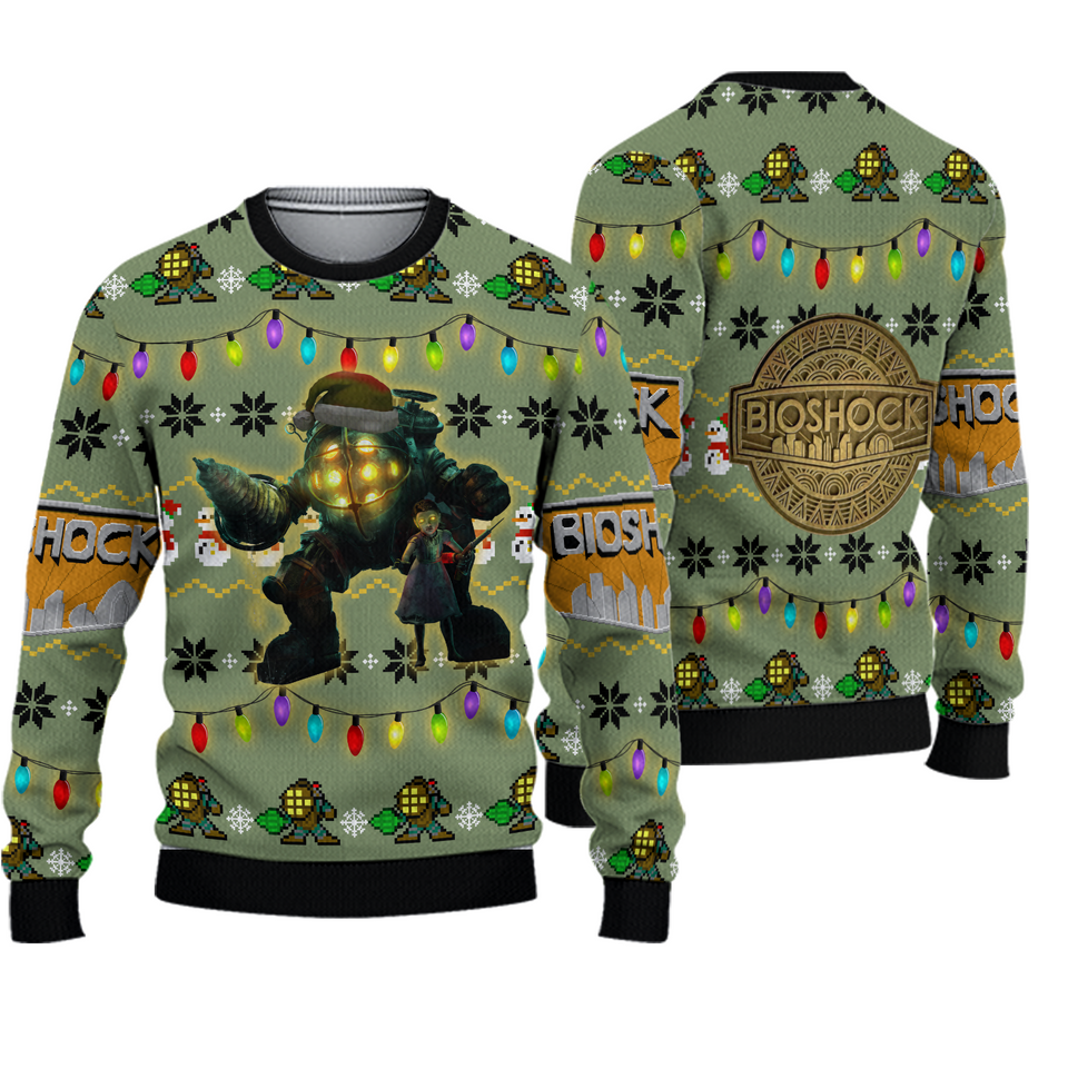 Big Daddy Bioshock Ugly Christmas Sweater