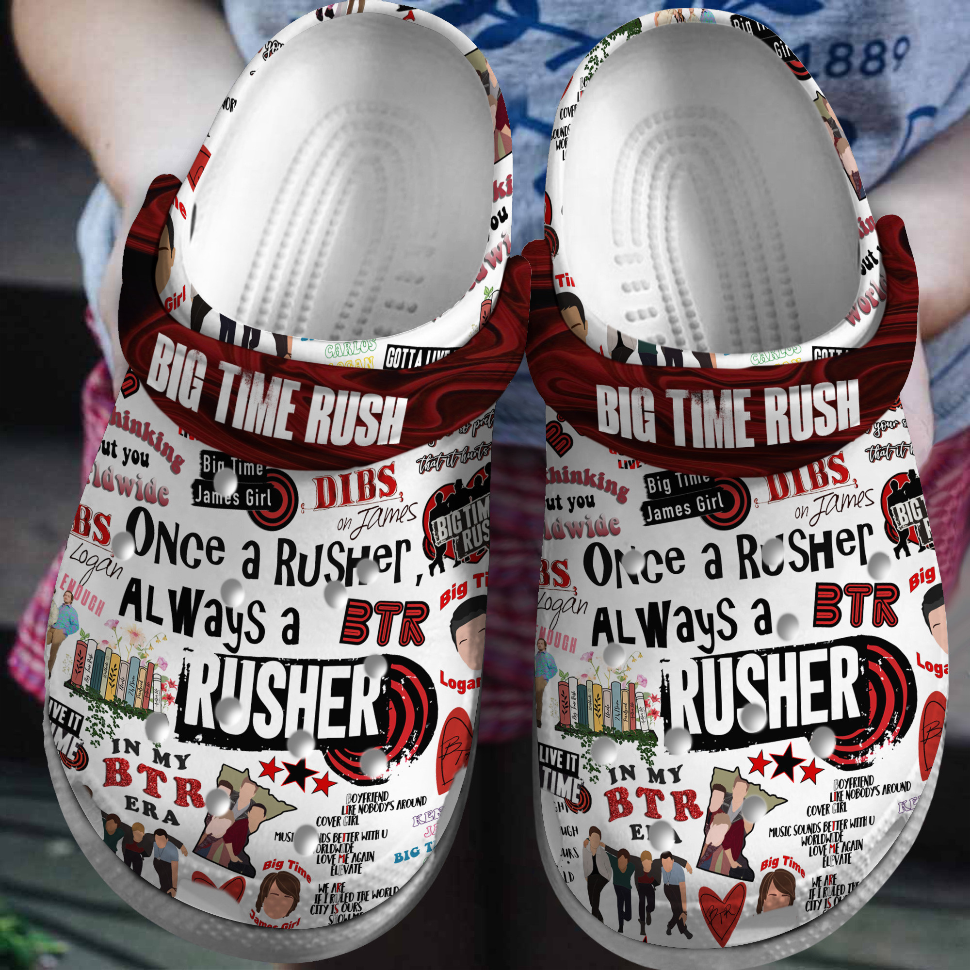 Big Time Rush Music Crocs Crocband Clogs Shoes Comfortable For Men Women and Kids