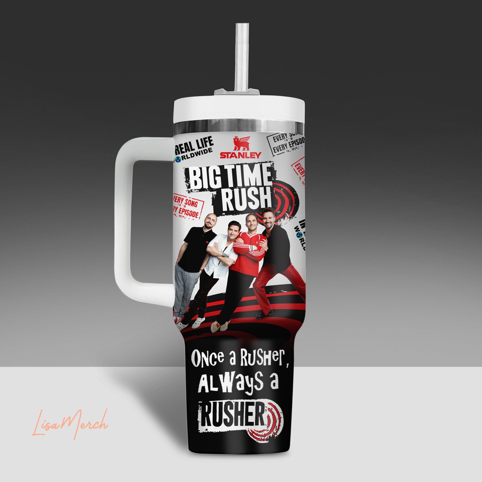 Big Time Rush Music Custom Stanley Cup 40 oz 30 oz Tumbler With HandleTVC2301279 - Image 3