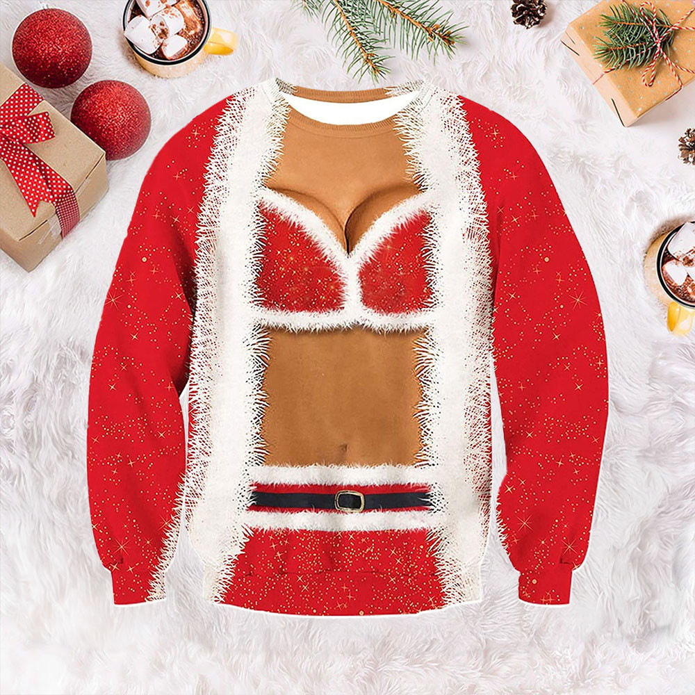 Big Tits Ugly Christmas Sweater Unique Xmas Sweater Gifts For Girlfriend