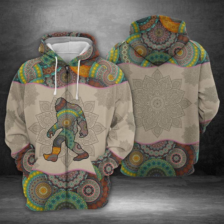 Bigfoot 3D All Over Print Hoodie, Zip Hoodie