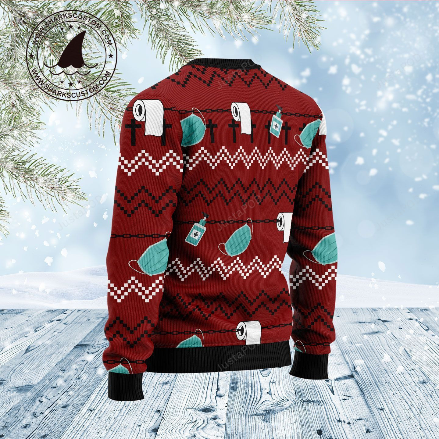 Bigfoot Done Ugly Christmas Sweater Adult 3D Funny Matching for family