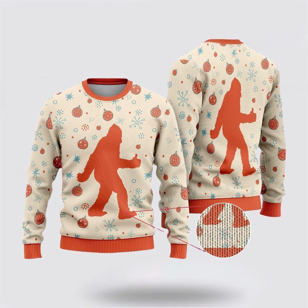Bigfoot Funny Christmas Ugly Christmas Sweater Ugly Christmas Sweatshirt Christmas Gift - Image 2
