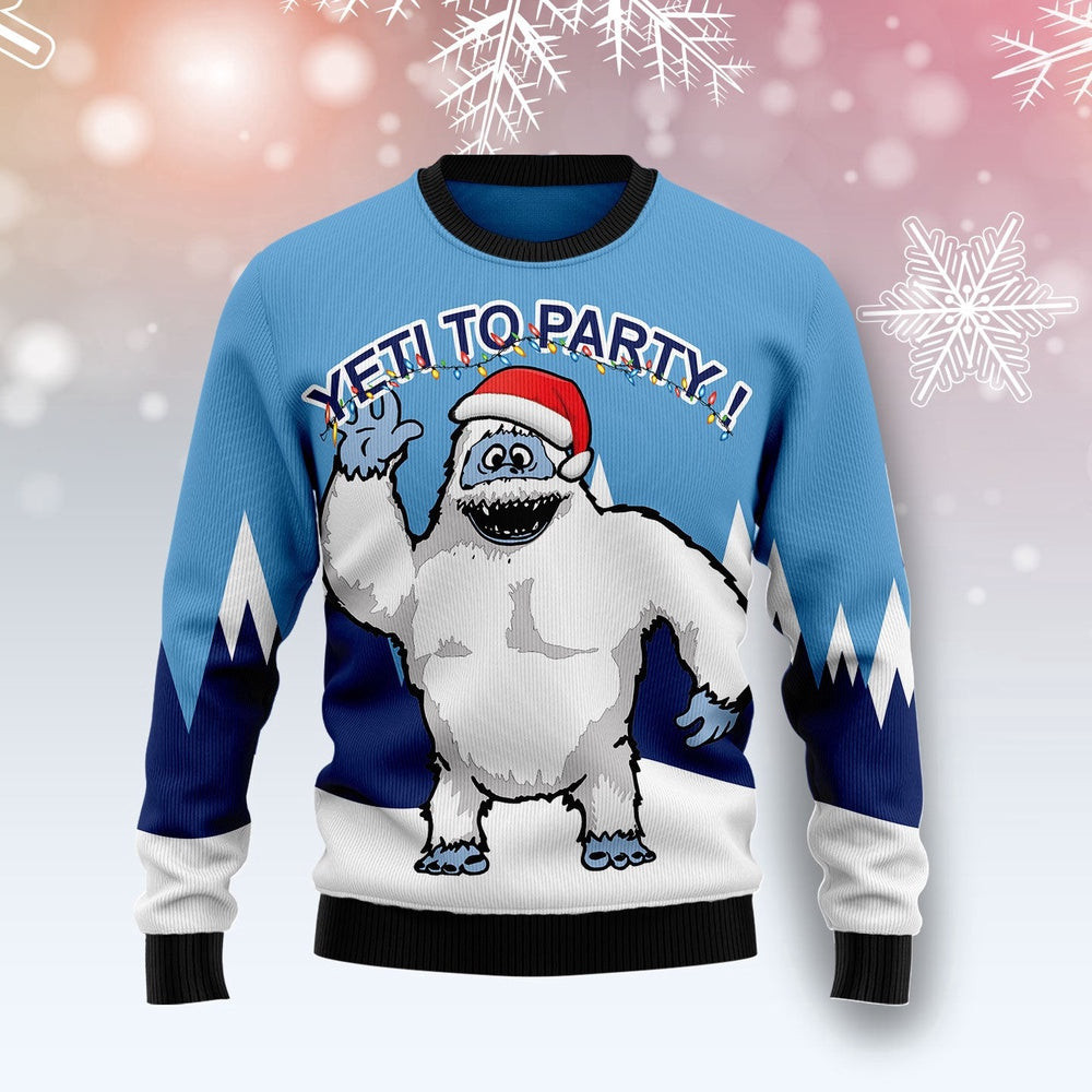 Bigfoot Party Ugly Christmas Sweater Christmas Gift