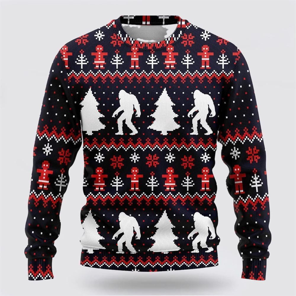 Bigfoot Sweet Ginger Cookies Ugly Christmas Sweater Ugly Christmas Sweatshirt Christmas Gift