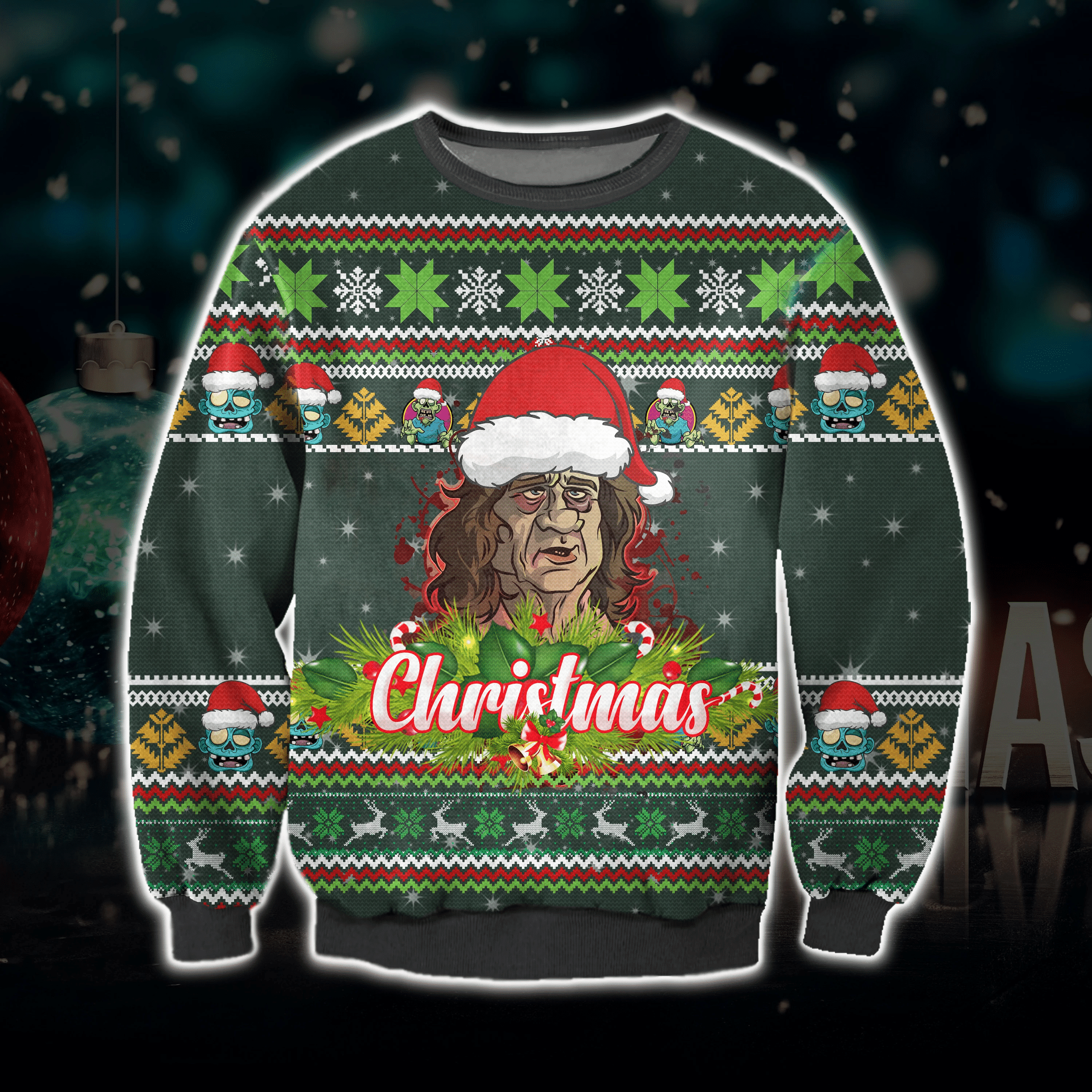 Bill Murray In Zombieland Ugly Christmas Sweater Adult 3D Funny Matching for family
