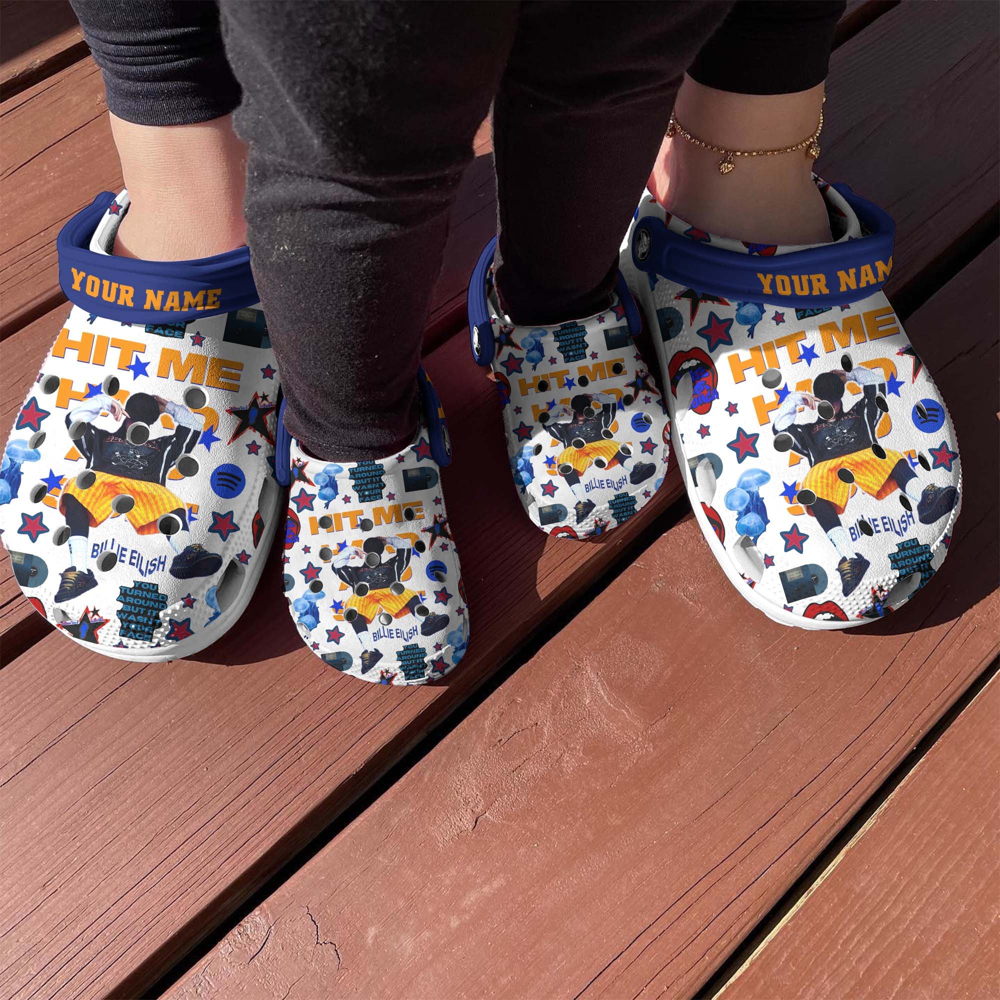 Billie Eilish Music Crocs Crocband Clogs Shoes Comfortable For Men Women and Kids - Image 4