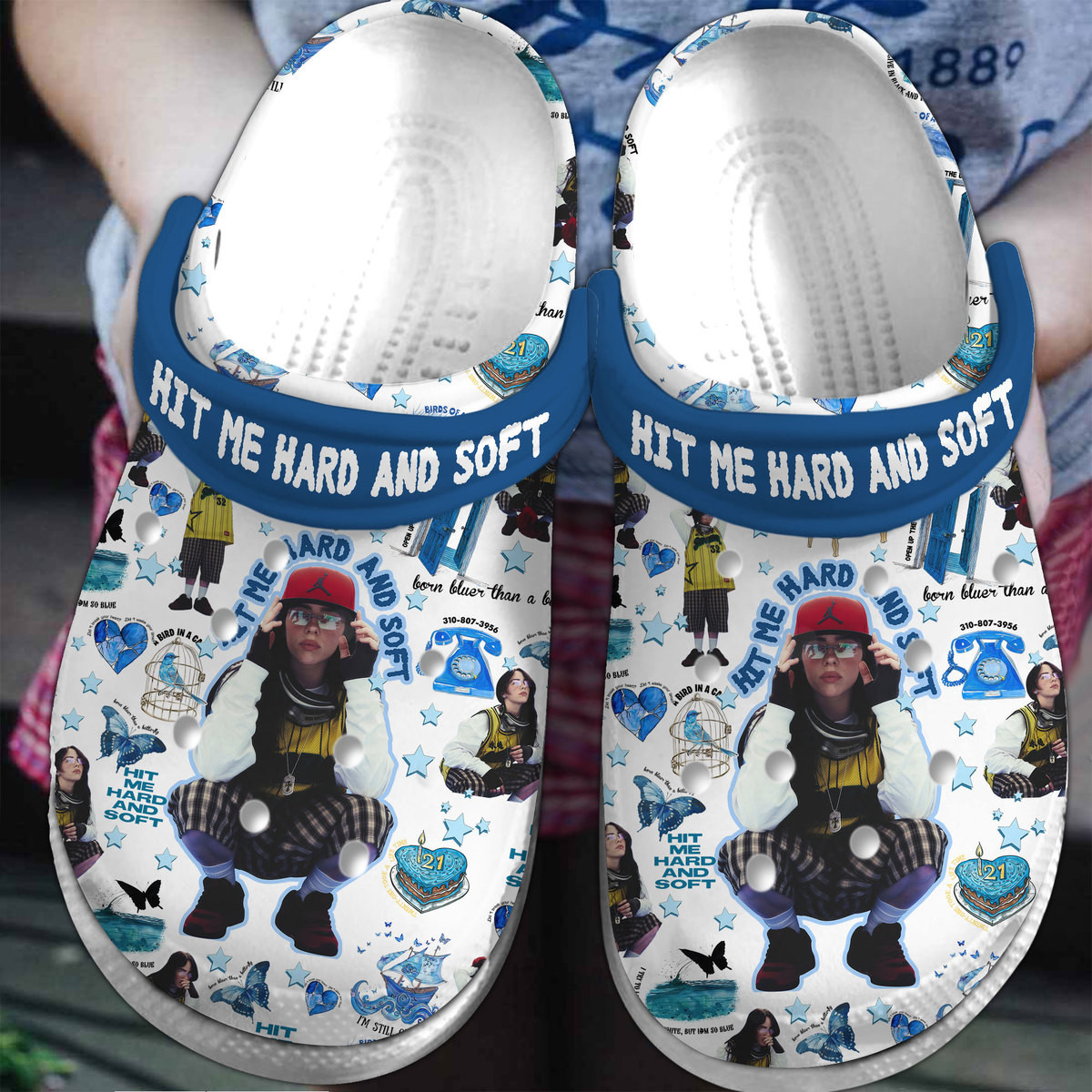 Billie Eilish Music Crocs Crocband Clogs Shoes Comfortable For Men Women and Kids