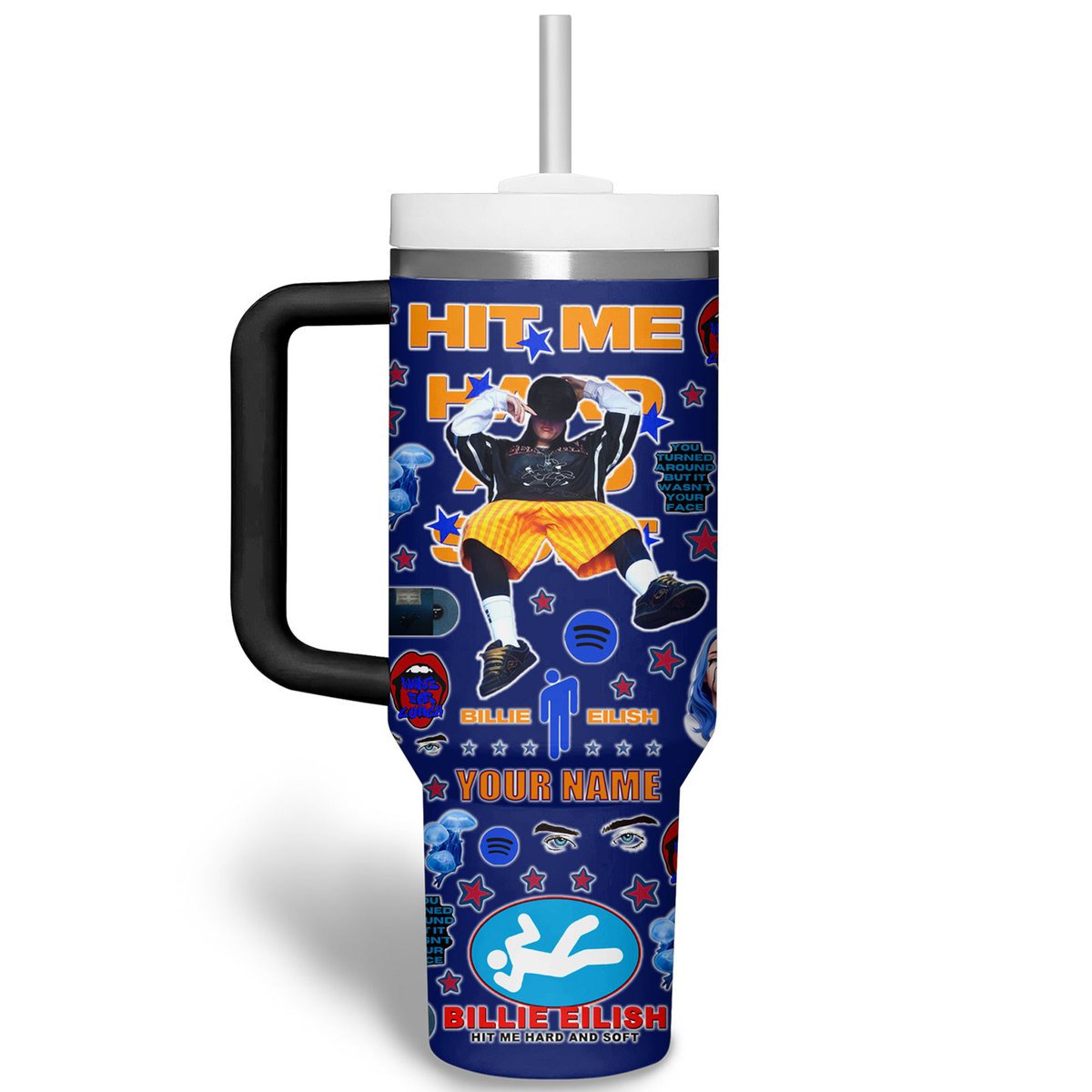 Billie Eilish Music Custom Stanley Cup 40 oz 30 oz Tumbler With HandleTVC2301510 - Image 2