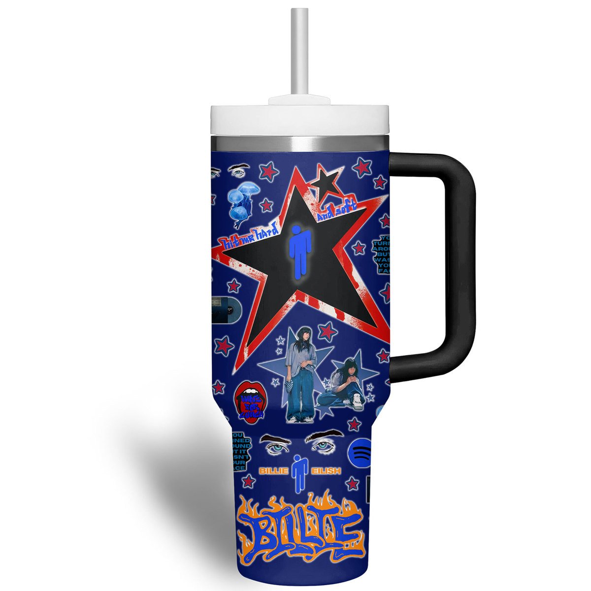 Billie Eilish Music Custom Stanley Cup 40 oz 30 oz Tumbler With HandleTVC2301510 - Image 3